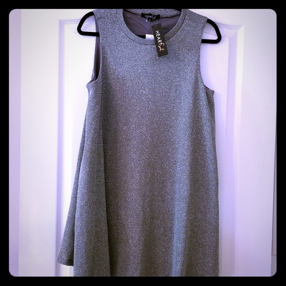 NWT Heart Soul Shimmery Bell Tank